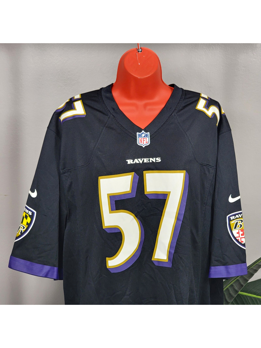Nike NFL Baltimore Ravens C.J. Mosley 57 Jersey XXL Black